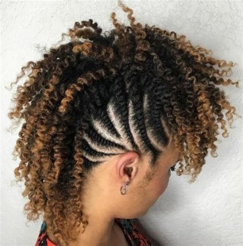 Curly or wavy hair is equally referred to as a blessing and a trouble. Crazy and Wild Curly Mohawk Hairstyles for You | New Natural Hairstyles