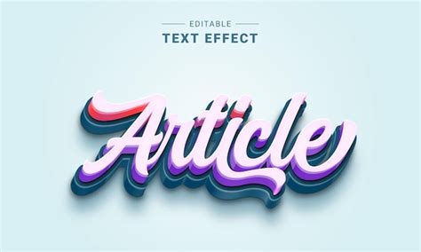 Efeito de texto de letras na moda 3d editável Vetor Premium