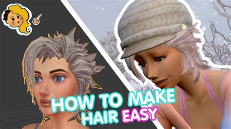 How To Make Sims 4 Cc Hair Fast And Easy Youtube