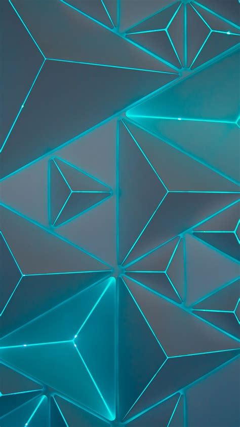 Teal Neon Geometric 5k Wallpapers Hd Wallpapers Id 25226
