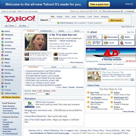 Yahoo And Msns New Homepages Tech Shoebox