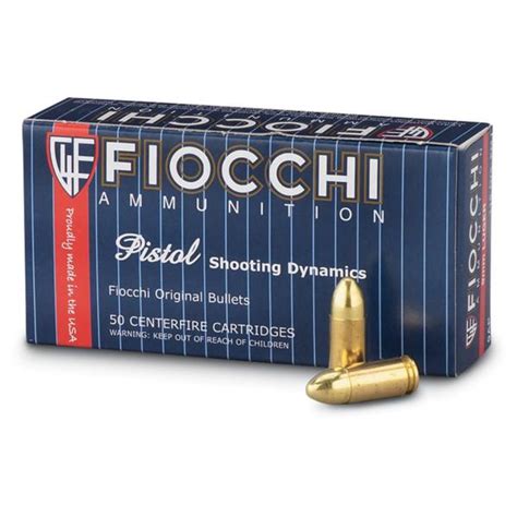 Патрони Fiocchi Cal 9x19 Luger 115 G