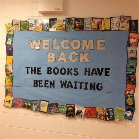 Welcome Back To School Library Bulletin Boards