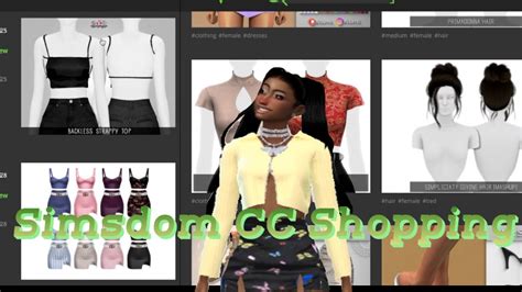 Sims 4 Cc Shopping Simsdom💚🛍 Youtube