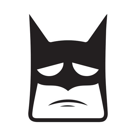 102 Batman Sad Face D Sad Batman Clipart Clipartlook