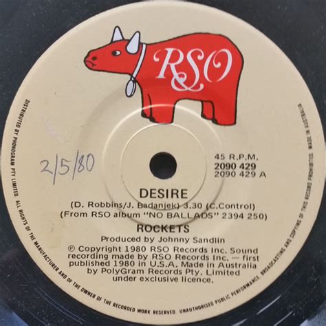 Rockets Desire 1980 Vinyl Discogs