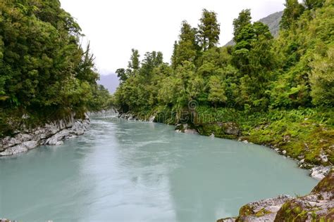 Scenic Hokitika Gorge With Its Signature Turquoise River In New Zealand