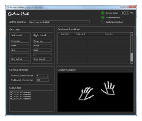 Gesturehook Program This Program Converts Hand Gestures Into Features