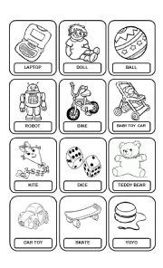 english worksheets toys