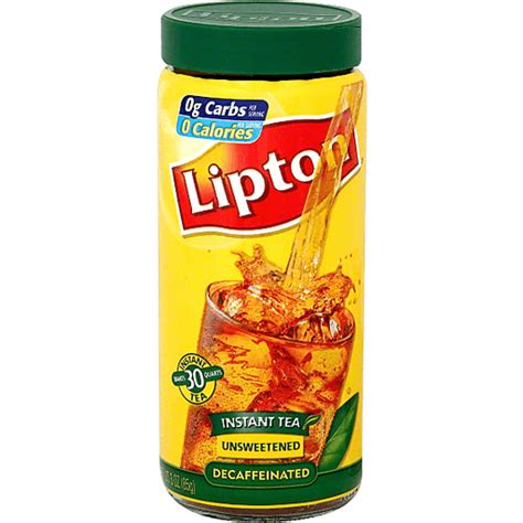 Lipton Iced Tea Mix Unsweetened Decaffeinated Black Sendiks Food