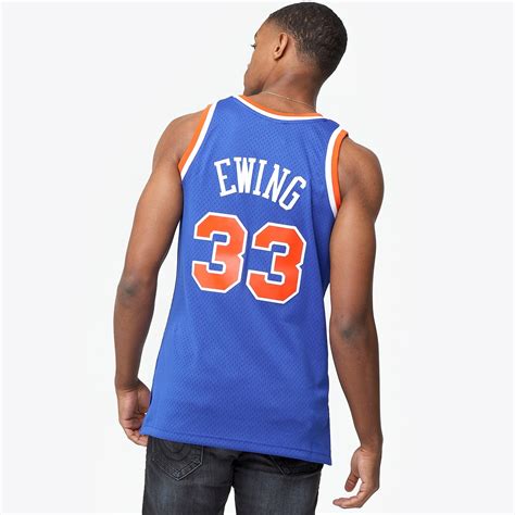 Mitchell And Ness Patrick Ewing Nba Swingman Jersey In Blue For Men Lyst