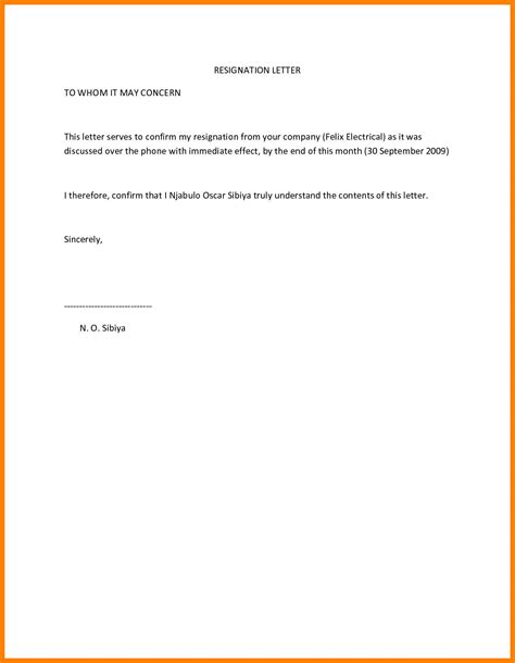 Resignation Letter Sample No Notice 2021 Letter Sample