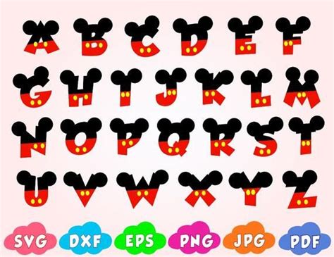 Mickey Font Mickey Mouse Letters Mickey Mouse Clipart Lettering