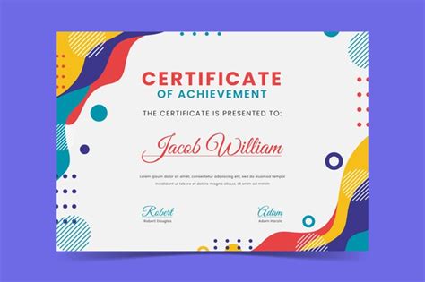 Background Template Sertifikat Png - Certificate Border Png Images
