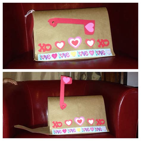 Valentine Mailbox Made From A Paper Bag Valentine Crafts For Kids