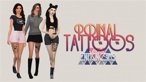 Primal Tattoos By Enticingsims At Simsworkshop Sims 4 Updates