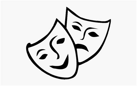 Drama Mask Theatre Transparent Theatre Masks Clipart Hd Png Download