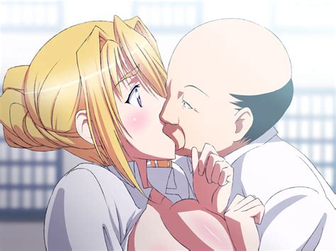 Rule 34 Bald Blonde Hair Blush Closed Eyes Clothing Forced Kissing