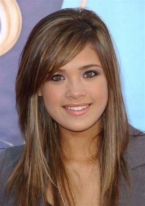 2023 Latest Medium Hairstyles With Side Swept Bangs And Layers
