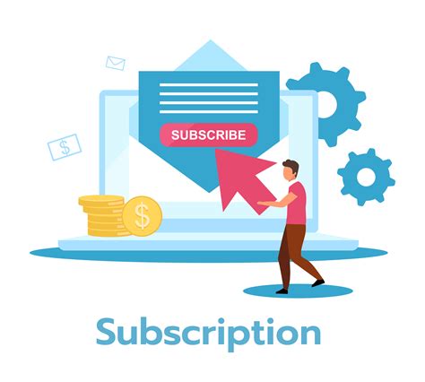 Subscription Flat Vector Illustration Regular Recurring Payment For