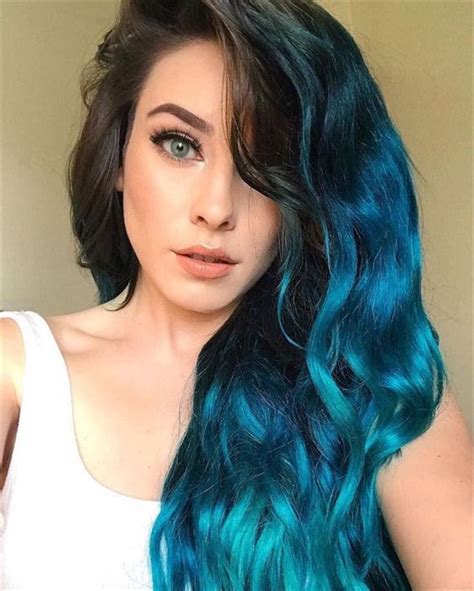 33 Blue Ombre Hair Color Trend In 2019 Blue Ombre Hair Brown Ombre