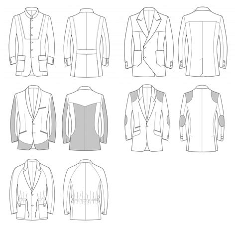 Pattern Making Suit Jackets For Men
