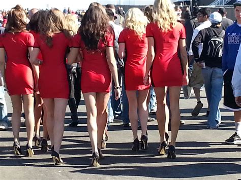 Oh The Things You See At A F1 Race Formula One F1 Junk Grid Leather Skirt Racing Skirts