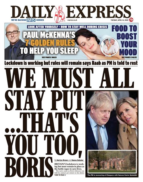 Daily Express April 14 2020 Newspaper Get Your Digital Subscription