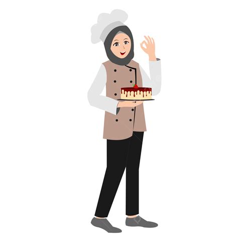 Gambar Chef Hijab Png Vektor Psd Dan Clipart Dengan Background Images