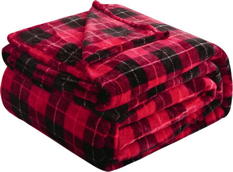 Jingcheng Buffalo Plaid Throw Blanket Soft Flannel Fleece Checker