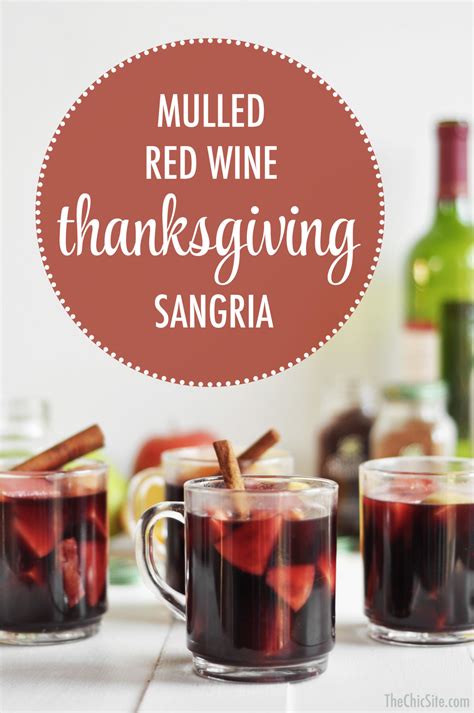 Thanksgiving Sangria The Chic Site
