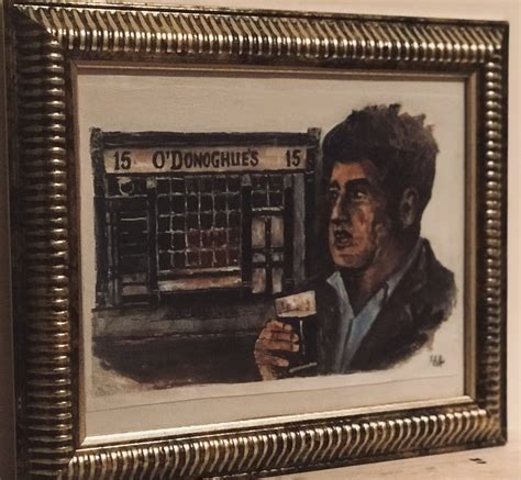 Brendan Behan And Odonoghues Original Watercolour The Irish Pub Emporium