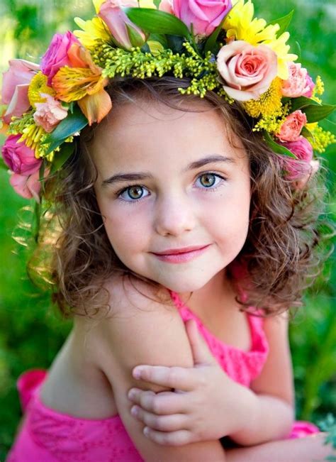Flower Girl Photograph At Beautiful Children
