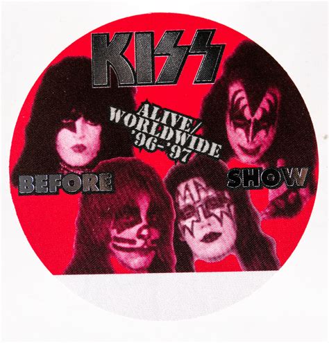 Kiss Backstage Pass Aliveworldwide 1996 Before Show Red Kiss Museum
