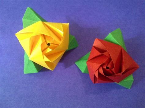 Magic Cube Rose Sticky Note Origami Origami Rose Sticky Note Crafts