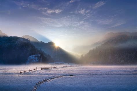landscape, Nature, Photography, Winter, Sunset, Mountains, Mist, Snow ...