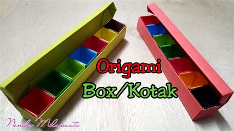 Cara Membuat Origami Box Kotak Panjang How To Make Origami Long