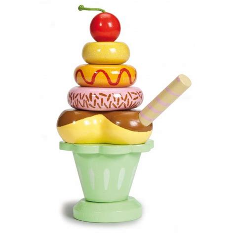 Ice Cream Sundae Wooden Play Food Toy Up To The Moon Jouets