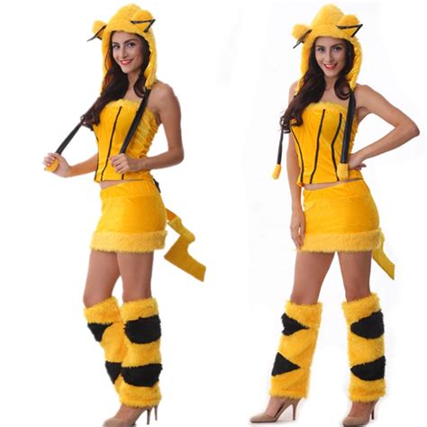 Buy 2016 New Listing Pikachu Adult Costumes Pikachu Women Costume Sexy