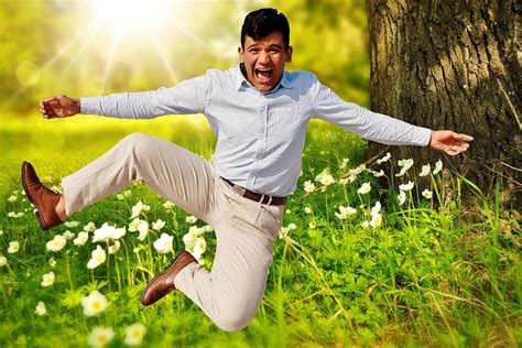 Download Man Happy Air Jump Royalty Free Stock Illustration Image
