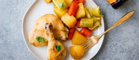 Slow Cooker Teriyaki Chicken Dinner With Potatoes And Carrots