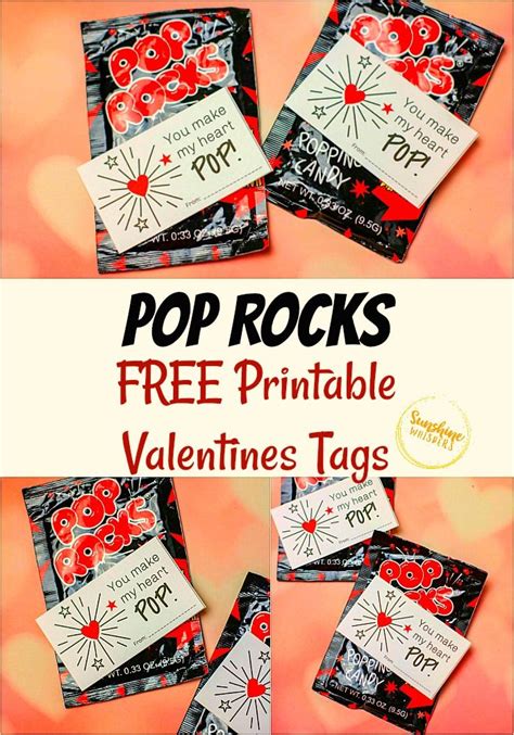 Pop Rocks Free Printable Valentines Tags Free Printable Valentines