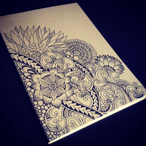 Pretty Flower Designs To Draw On Paper
