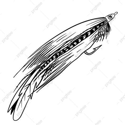 Penipu Lalat Streamer Umpan Memancing Terbang Lalat Pita Vektor