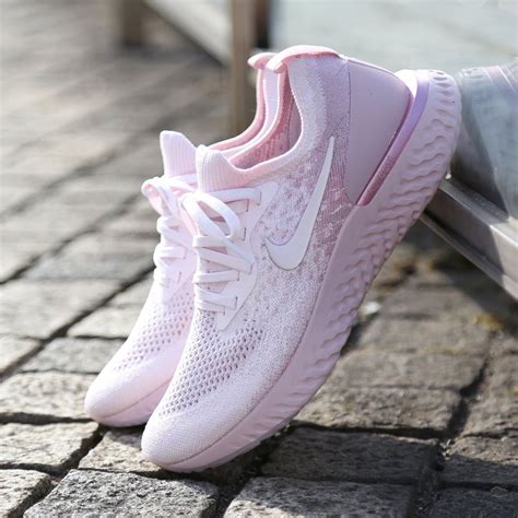 Nike Epic React Flyknit Shoe Pink Rematch Womens Workout Shoes