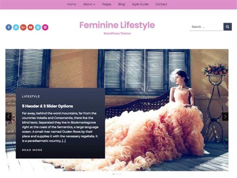 Free Feminine Lifestyle Wordpress Theme Download Review Justfreewpthemes
