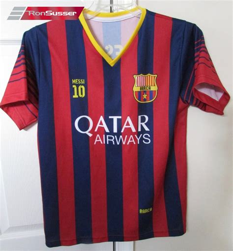 Lionel Messi 10 Barca Barcelona Qatar Shirt Youth Large