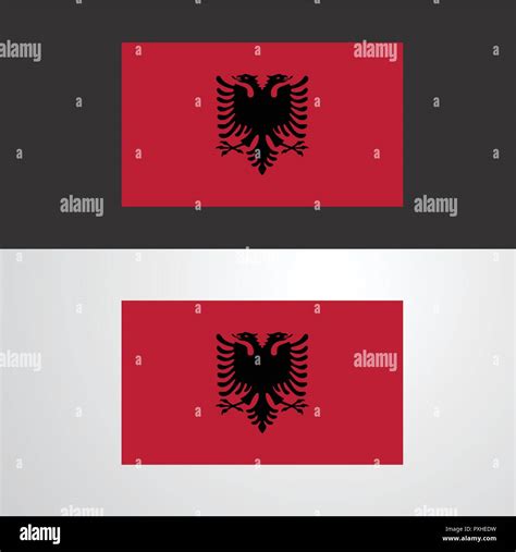 Albania Flag Banner Design Stock Vector Image And Art Alamy