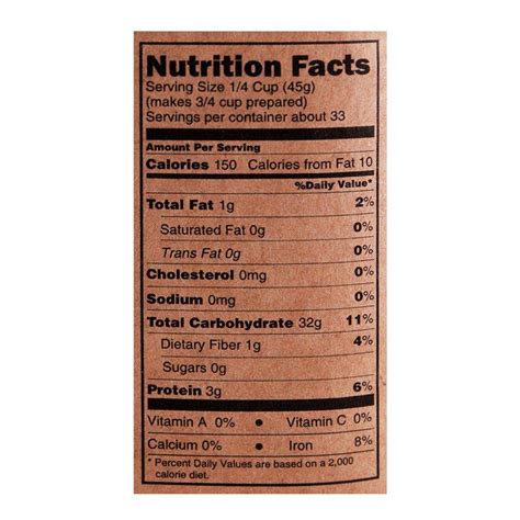 The nutritional value of all types of rice will depend to some extent on the processing. Order Falak Organic Brown Basmati Rice, Gluten Free, 1.5 ...