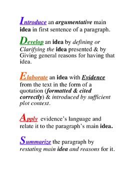 How to write an analytical essay effectively? I.D.E.A.S: Writing an Analytical Paragraph (Common Core ...